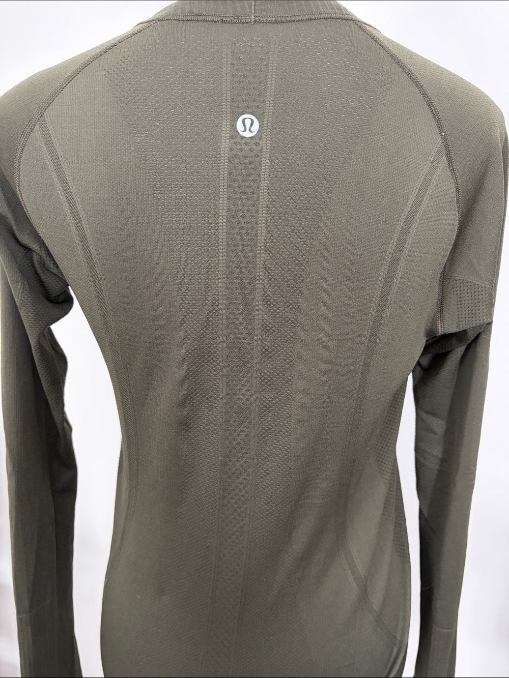 Lululemon Dark Olive Green Long Sleeve Athletic Top
